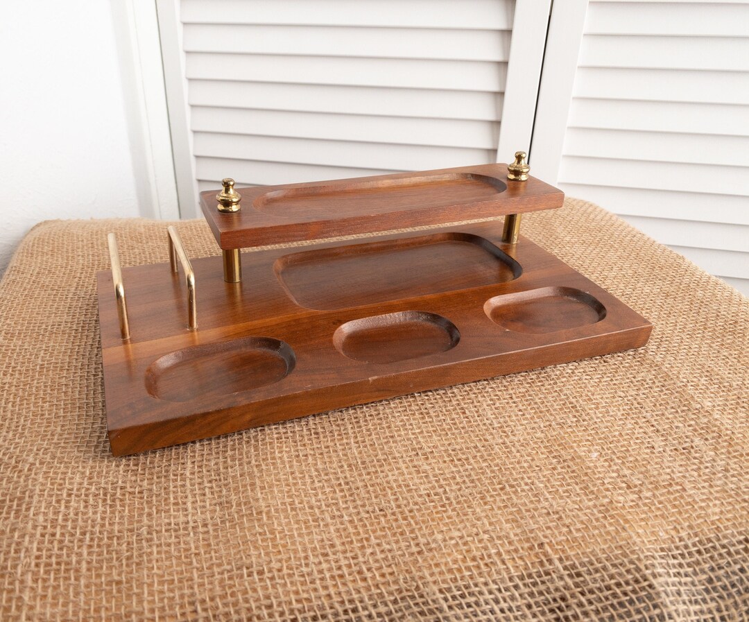 Vintage Dresser Top Valet Mens Organizer Jewelry Tray Etsy