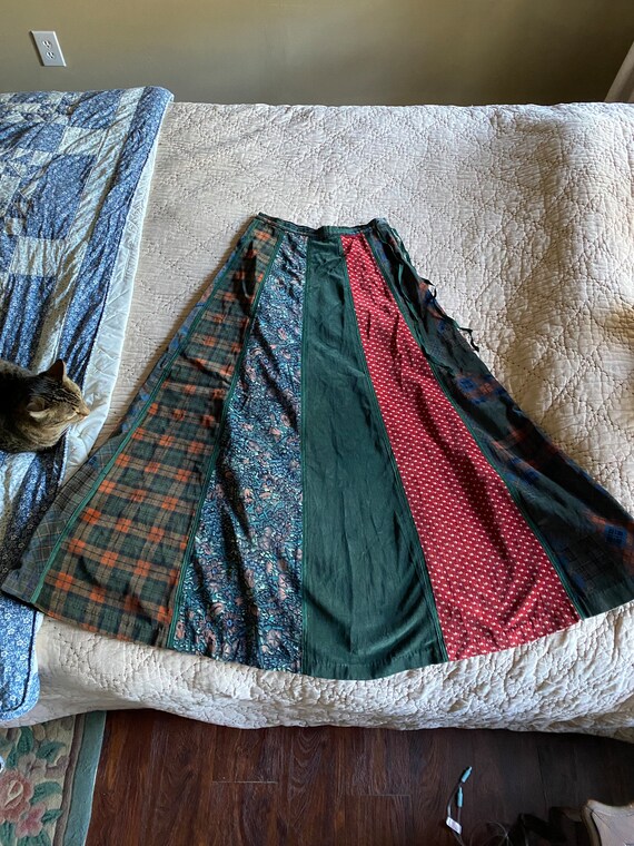 Gorgeous Vintage Velvet Autumn Maxi Skirt