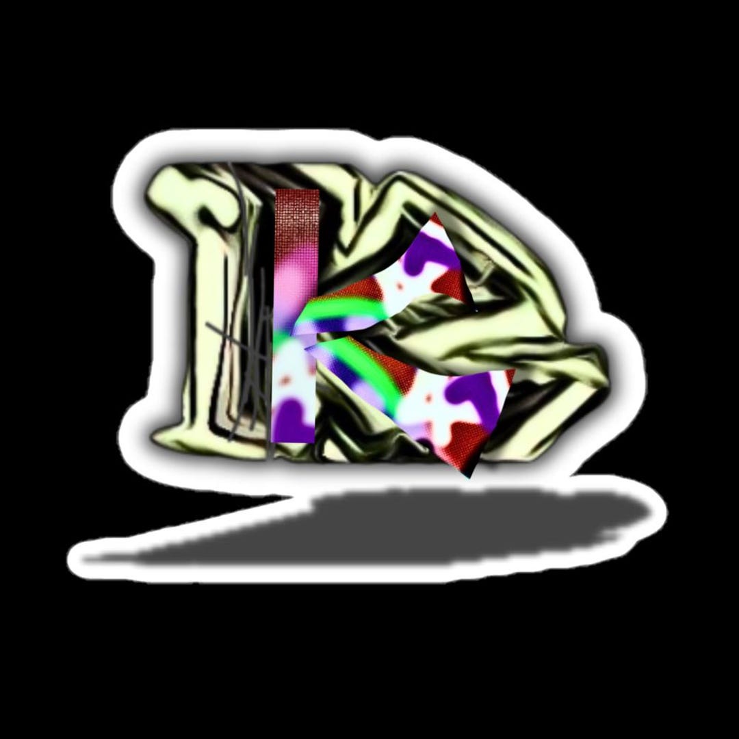 Graffiti Style Letter K Sticker, Durable Vinyl (3 Sizes) Indoor ...