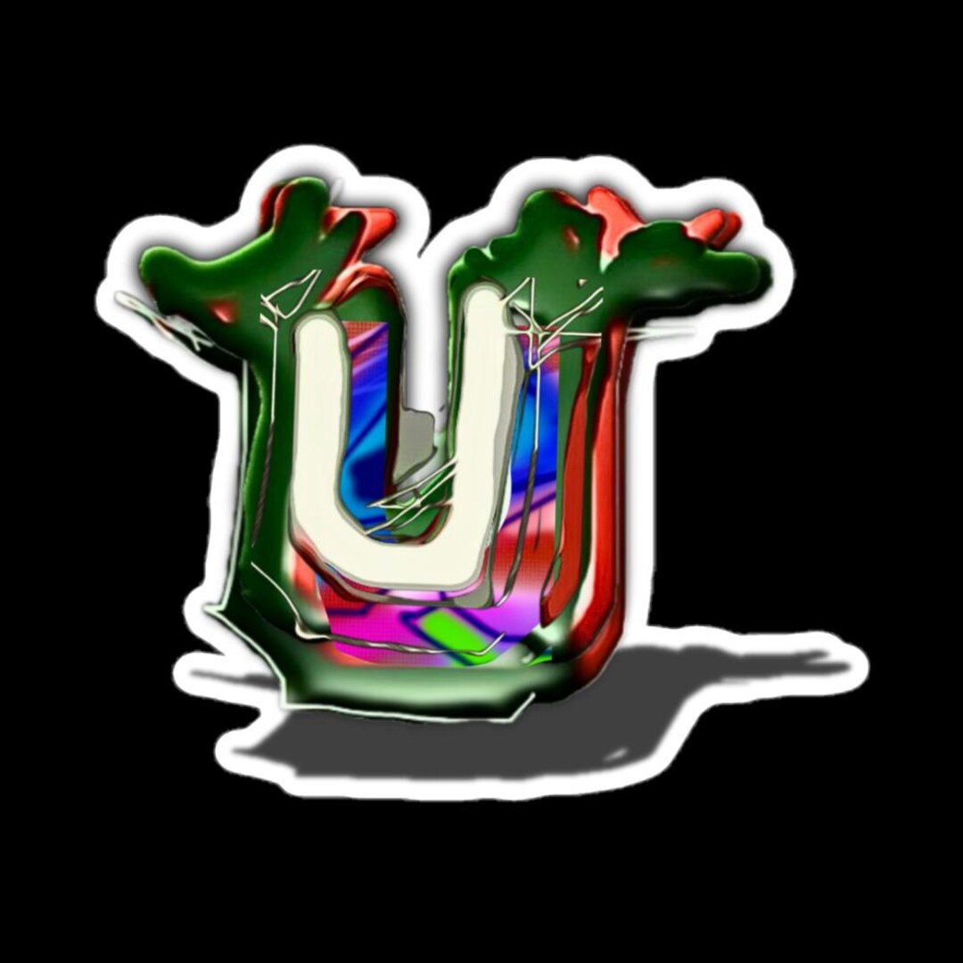 Graffiti Style Letter U Sticker, Durable Vinyl (choose Size) - Etsy