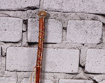 Hand crafted, earth etched pine walking staff. Walking cane, walking staff, staff. Medicine staff, magic staff. Shaman staff, ritual staff.