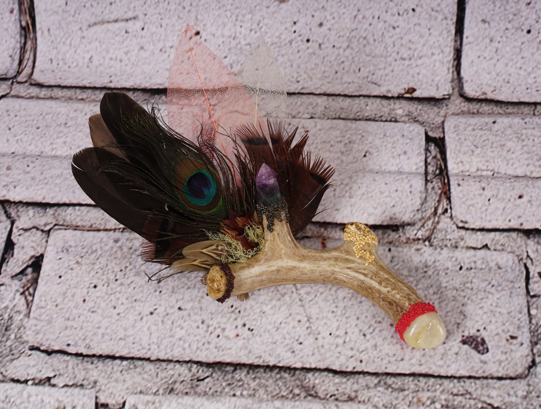 Smudge Fan, Ritual Fan, Altarpiece, Taxidermy, Talking Stick, Crystal ...