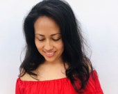 Campesina Mexican Red Blouse