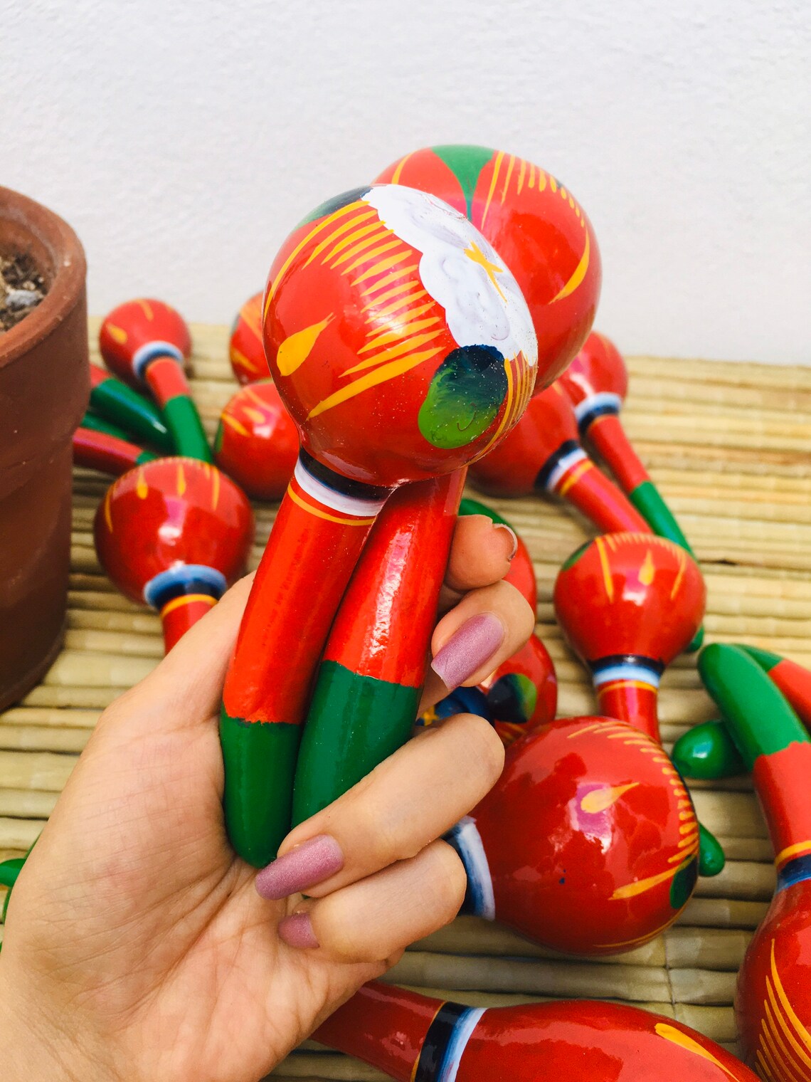 4 7 / Bule mexican rattle / sonaja mexicana / maracas | Etsy