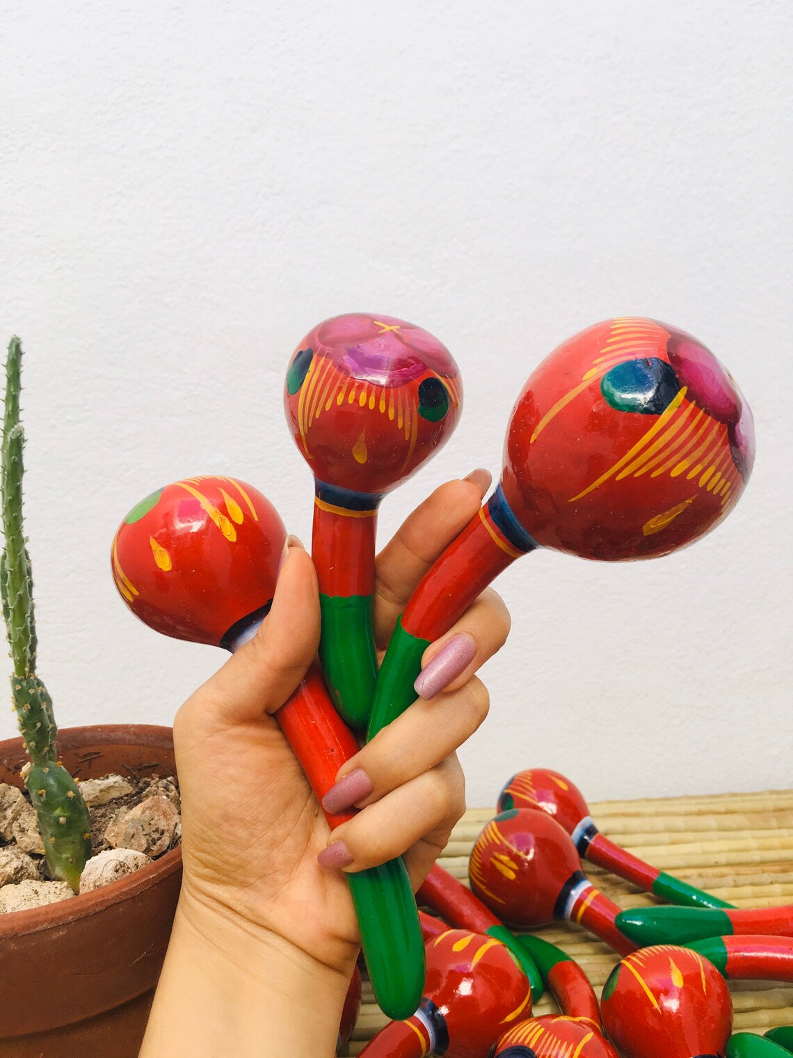 4 7 / Bule mexican rattle / sonaja mexicana / maracas | Etsy