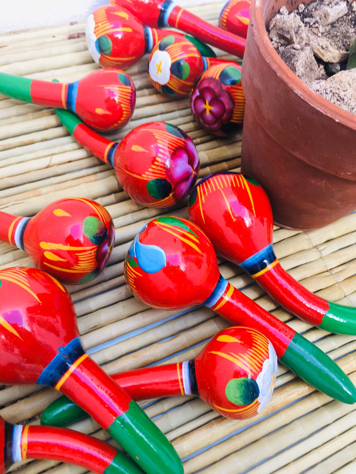 4 7 / Bule mexican rattle / sonaja mexicana / maracas | Etsy