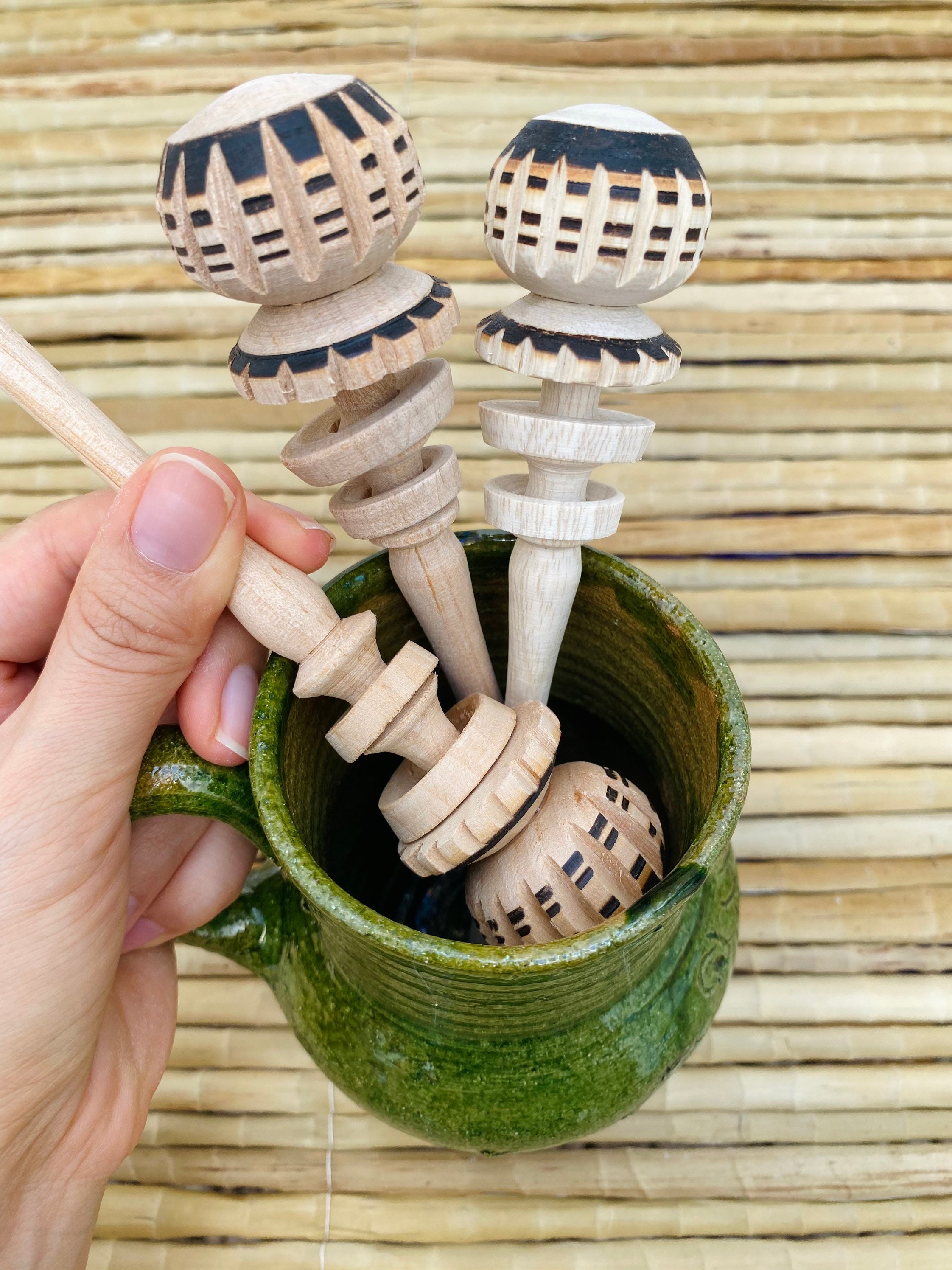 Molinillo - Wooden Mexican Hot Chocolate Frother Whisk - Chile Mojo