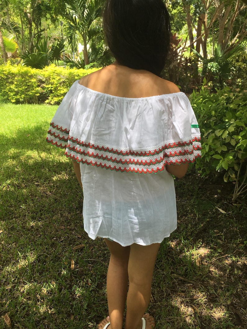 Campesina mexican tricolor blouse