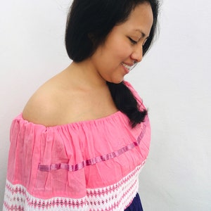 Off Shoulder Mexican Blouse / several Colors image 7