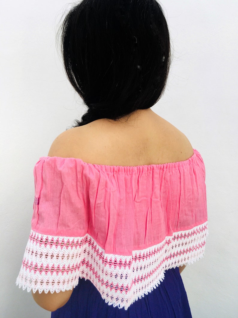 Off Shoulder Mexican Blouse / several Colors image 8