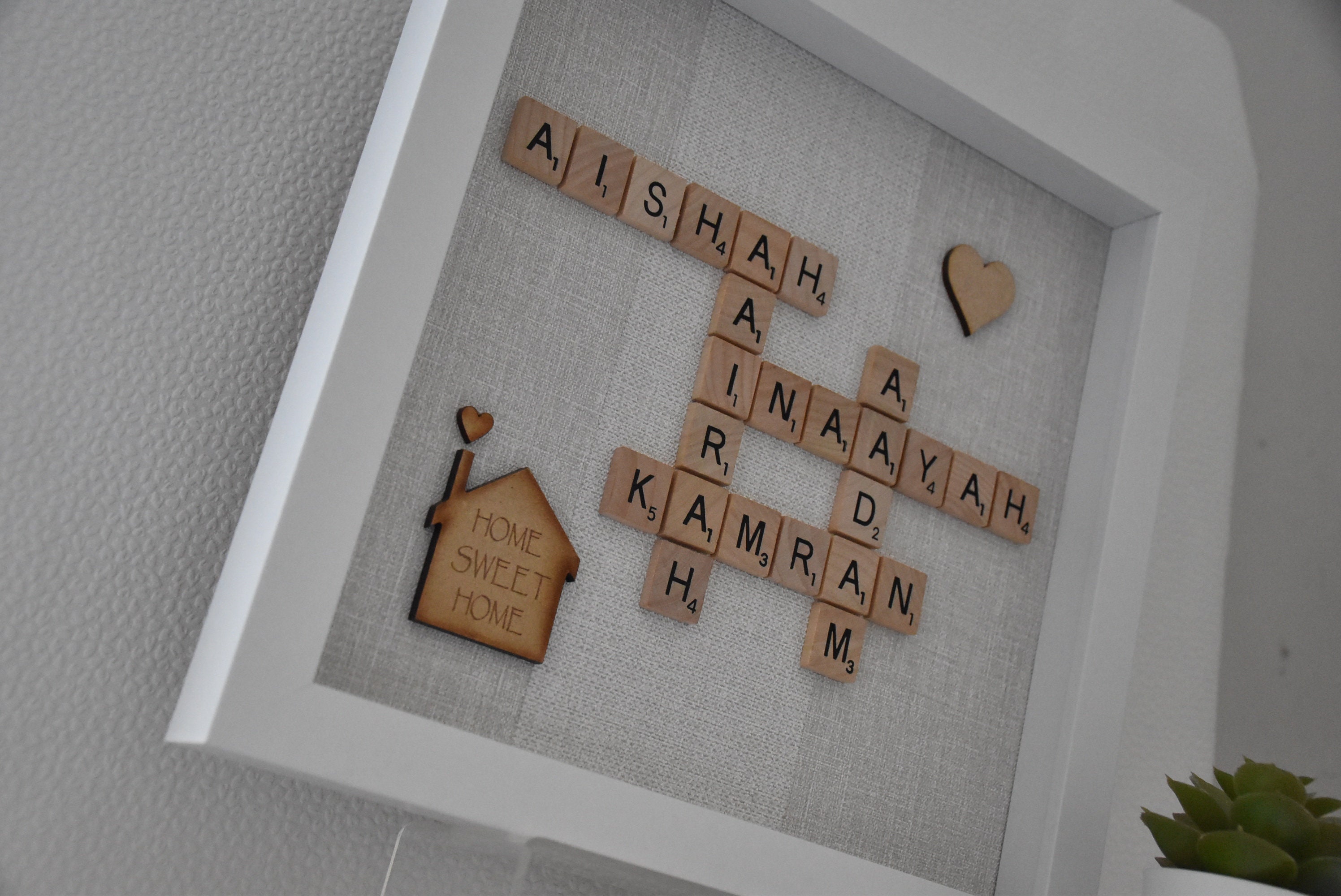 Personalised Scrabble Picture Frames Personalised Gifts Scrabble Frames ...