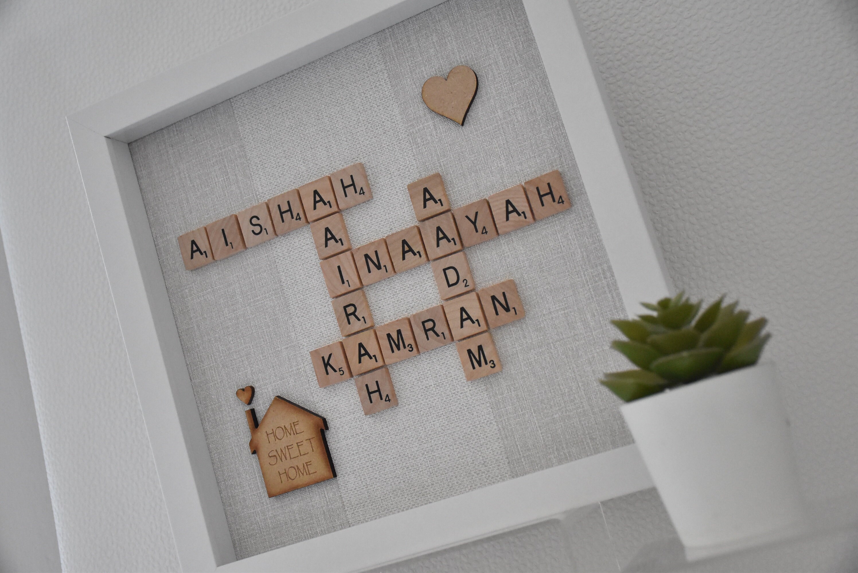 Personalised Scrabble Picture Frames Personalised Gifts Scrabble Frames ...