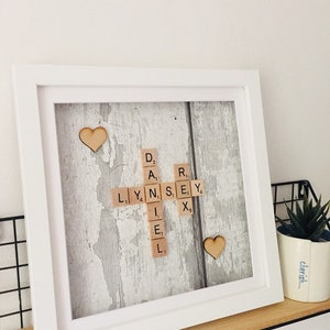 scrabble picture frames , personalised gifts , scrabble frame , scrabble gifts , birthday , wedding , new home , anniversary