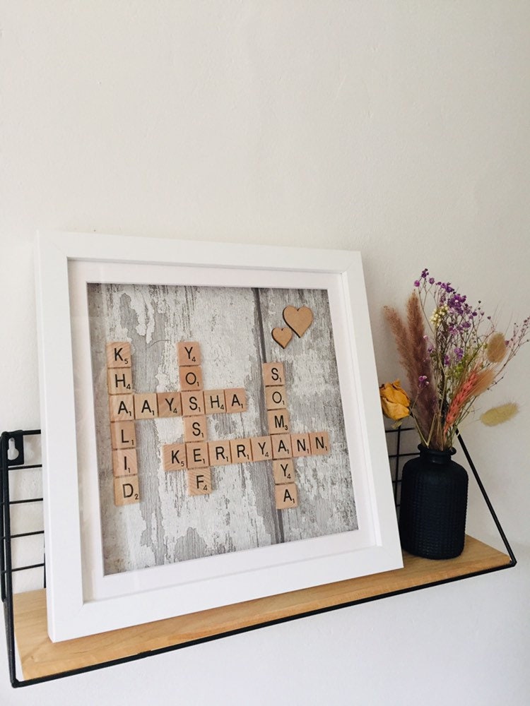 Scrabble Pictures Scrabble Frame Personalised Scrabble Picture Frames ...