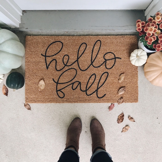 Hello Fall Welcome Mat 