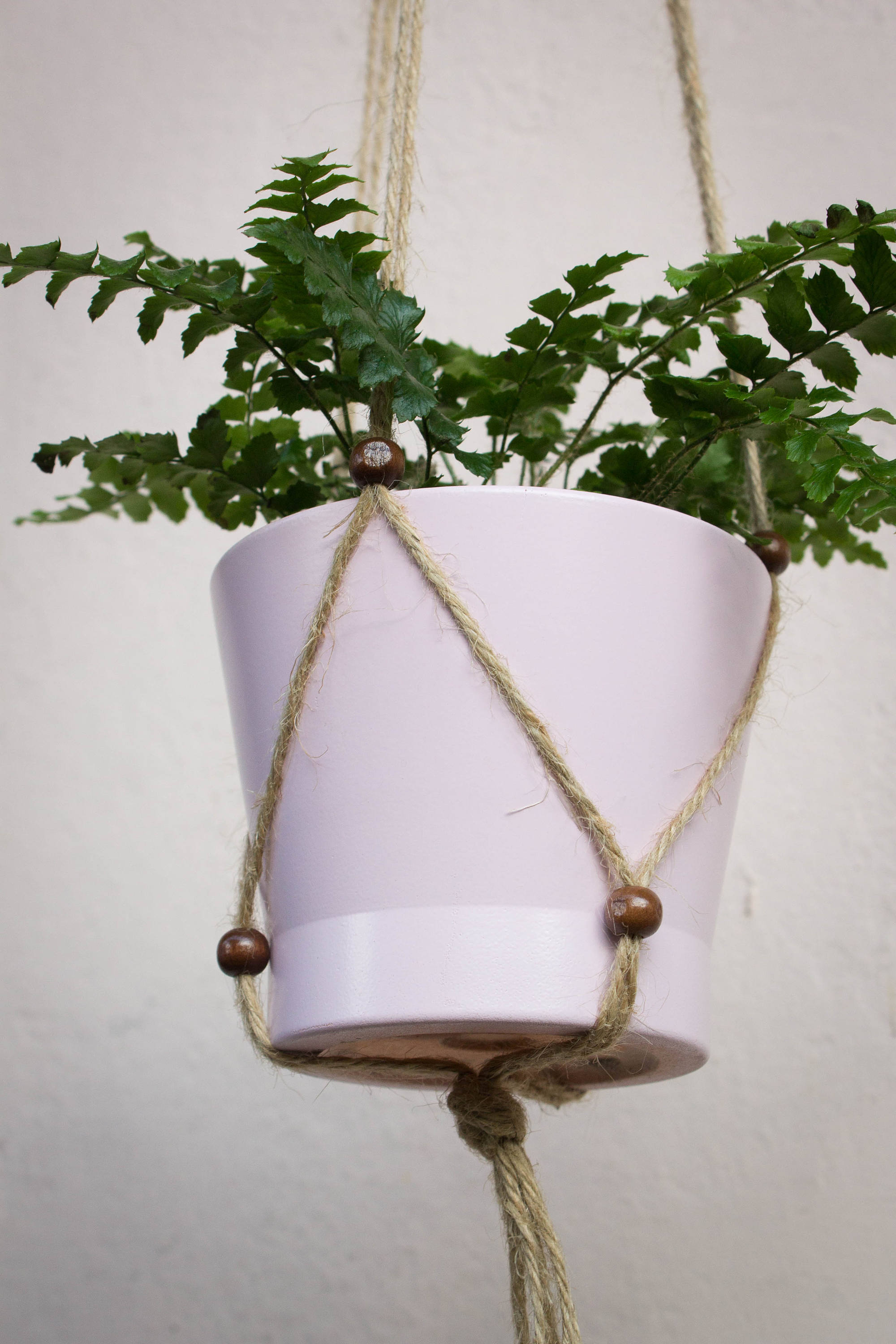 Flexible Réglable S'adapte à Tous - Planteur Suspendu Moderne Jute Brun Naturel