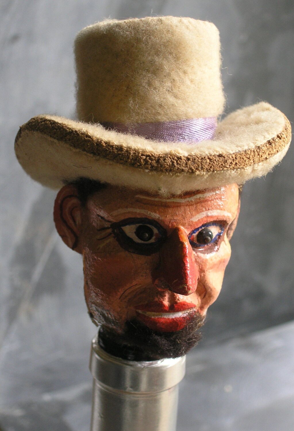 Vintage paper mache large head of cowboy/caballero cork with Etsy