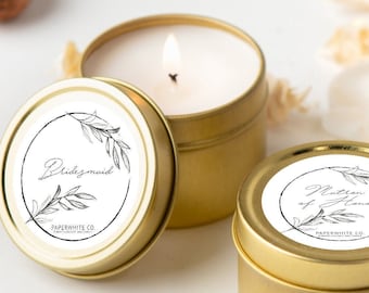 Bridesmaid Candles Bridesmaid Proposal Candle Bridesmaid Gifts Candle Jr Bridesmaid Gift Bulk Bridesmaid Candle Favor W14