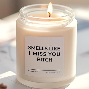 I Miss You Candle, Long Distance Gift For Boyfriend, Funny Friendship Candle Gift For Couple, Birthday Gift for Her, Valentine&#39;s Gift G74
