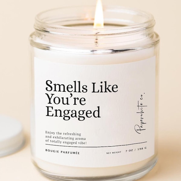 Engagement Gift Candle for Couples, Perfect for Newly Engaged, Smells Like You're Engaged Candle W55