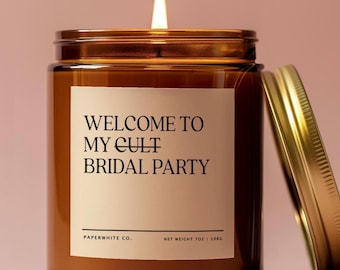 Personalized Bridesmaid Gifts, Bridesmaid Proposal Gifts, Funny Bridal Party Candles, Bulk Bridesmaid Proposal Gift Ideas Bachelorette AW94