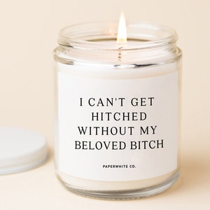 Bridemaids Gift Will You Be My Bridesmaid Funny Bridesmaid Gifts Candle Bridesmaid Candles Maid of honor candle Matron of Honor Gift W16