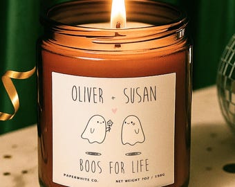 Boos for Life You're My Boo Basket Stuffers Halloween Gift Best Friend Gifts Fall Candle Personalized Candles Home Decor for Her ASQ3
