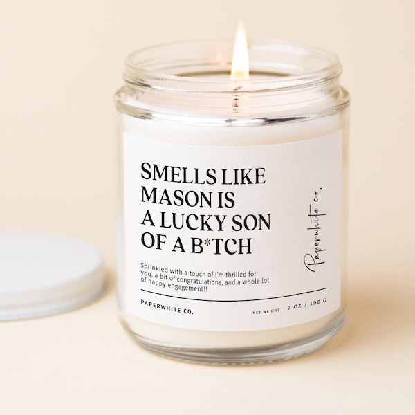 Funny Engagement Couples Gift, Unique Bridal Shower Present, Bachelorette Gift for Bride W73