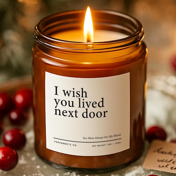 I Wish You Lived Next Door, Best Friend Gifts for Friend, Long Distance Friendship Gift, Bestie Gift, Bff Women Graduation Moving Away AG66