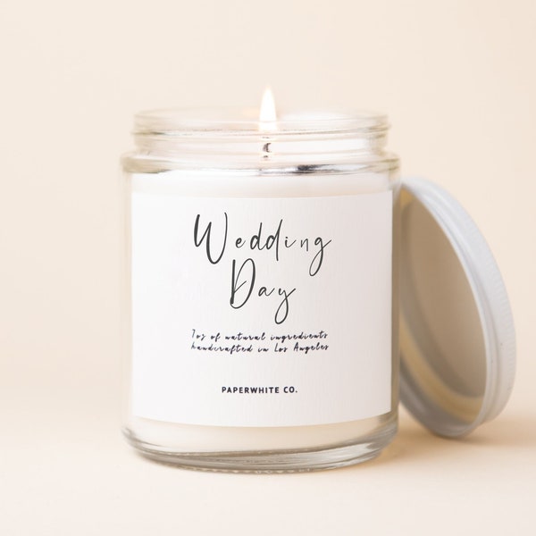 Wedding Day Candle Gift for Bride Bridal Shower Gift Bride Gift Bridal Shower Candle Bridal Candle Wedding Shower Gift Wedding Candle W32