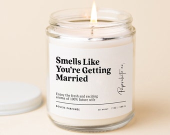 Engagement Gifts Candle For Engagement Gift For Couple Funny Engagement Candle Bride To Be Candle Gift Smells Like Youre Getting Married W36