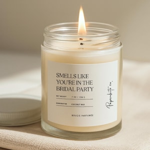 Bridesmaid Proposal Candle, Bridesmaid Gifts Boxed Eco-Friendly Handmade Smells Like Bridal Party Gifts, Bridesmaid Candle Ready-to-Gift W35