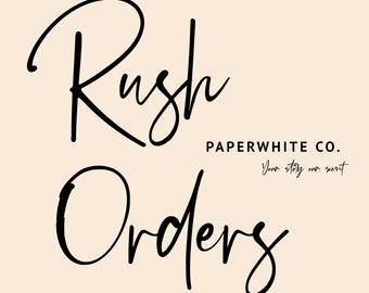 Rush Order For Faster Processing Time, Add On Service, Ships Within 1-2 Business Days