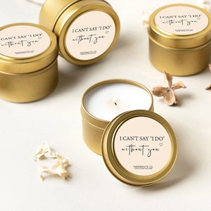 Bridesmaid Candle Bridesmaid Proposal Bridesmaid Gifts MOH Gifts Will You Be My Bridesmaid Proposal Candles I Can't Say I Do Without You W6