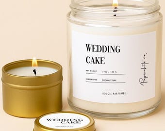 Wedding Cake Candle - Bridesmaid Proposal Gift Will You Be My Bridesmaid Candles, Gifts For Bridal Party, Wedding Party, Maid Of Honor  W27