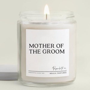 Mother Of The Groom Candle Gift Mother In Law Candle Gift for Mom Bridal Parents Gift Mom&#39;s Wedding Presents Mother Of The Groom Candle W29