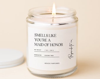 Maid Of Honor Candle MOH Gifts Will You Be My MOH Maid of Honor Proposal Box Gift Idea W63