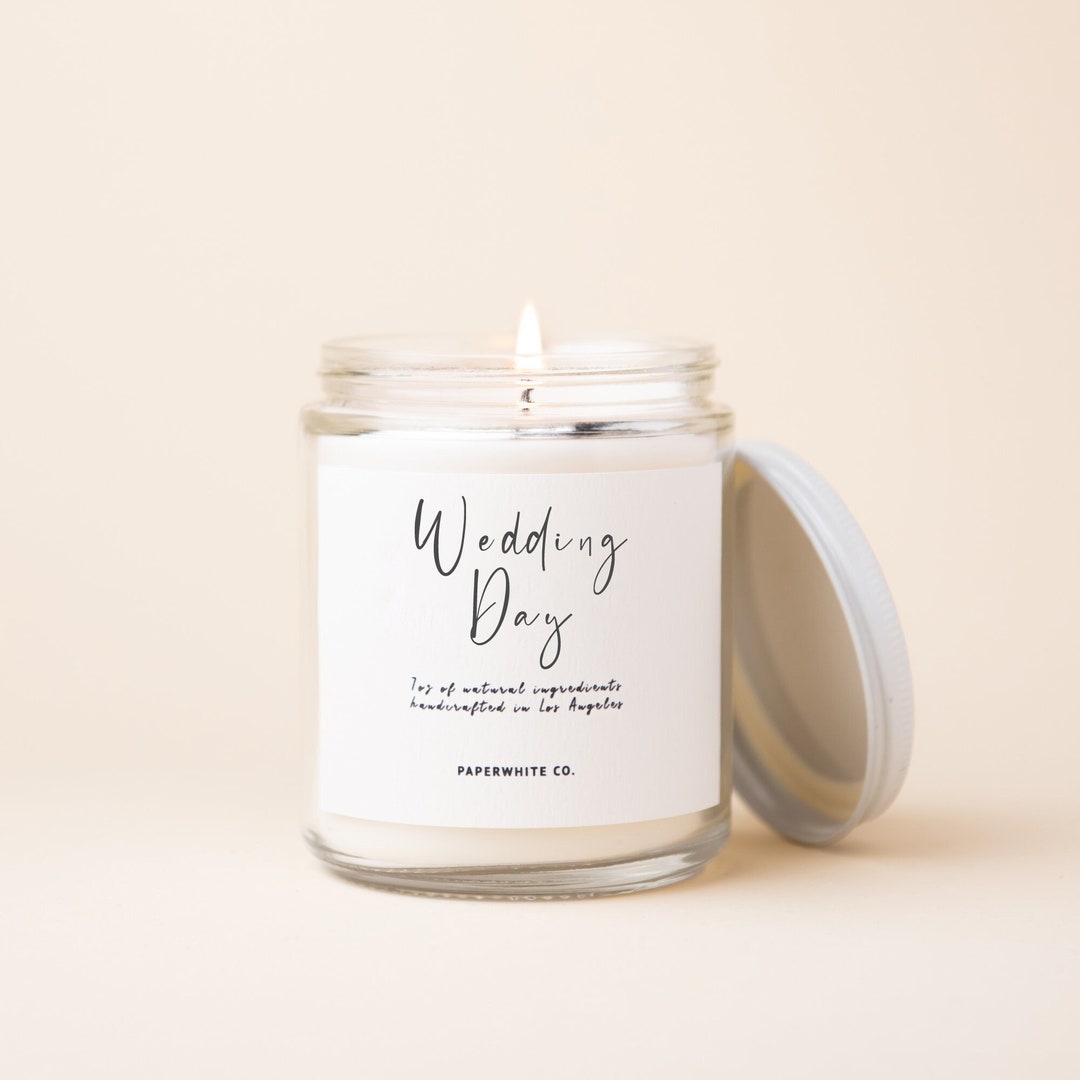Wedding Day Candle Gift for Bride Bridal Shower Gift Bride Gift Bridal