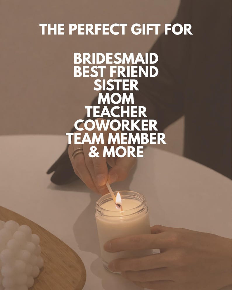 Newly Engaged Gift Candle, Congrats Engagement Couple Unique Wedding Gifts W36 image 9