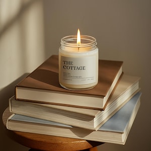 soft aesthetic reading candle