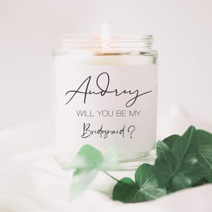 Bridesmaid's Candle Gift