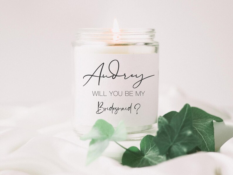 Bridesmaid's Candle Gift