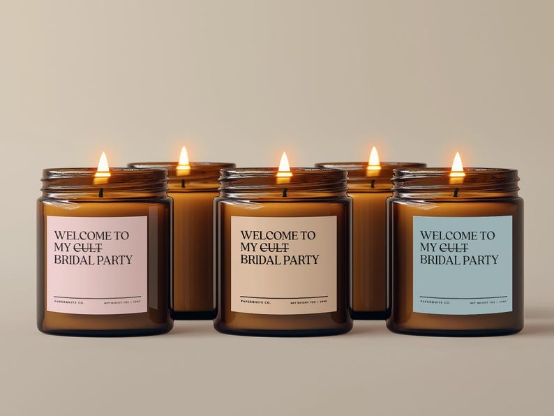 Bridesmaid Gifts For Bridal Party, Bridesmaid Candles perfect for bridesmaid proposal gift, bridesmaid ask, maid of honor gifts
