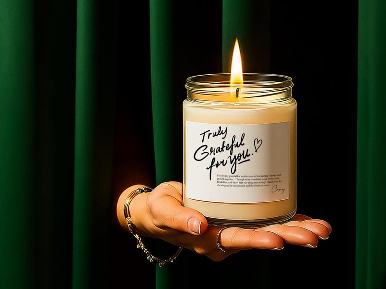 Thank You Gift For Employee Appreciation Custom Candle, Coworker Gift, Client, Staff, Team Appreciation, Best Team Personalized Candles F71 image 9