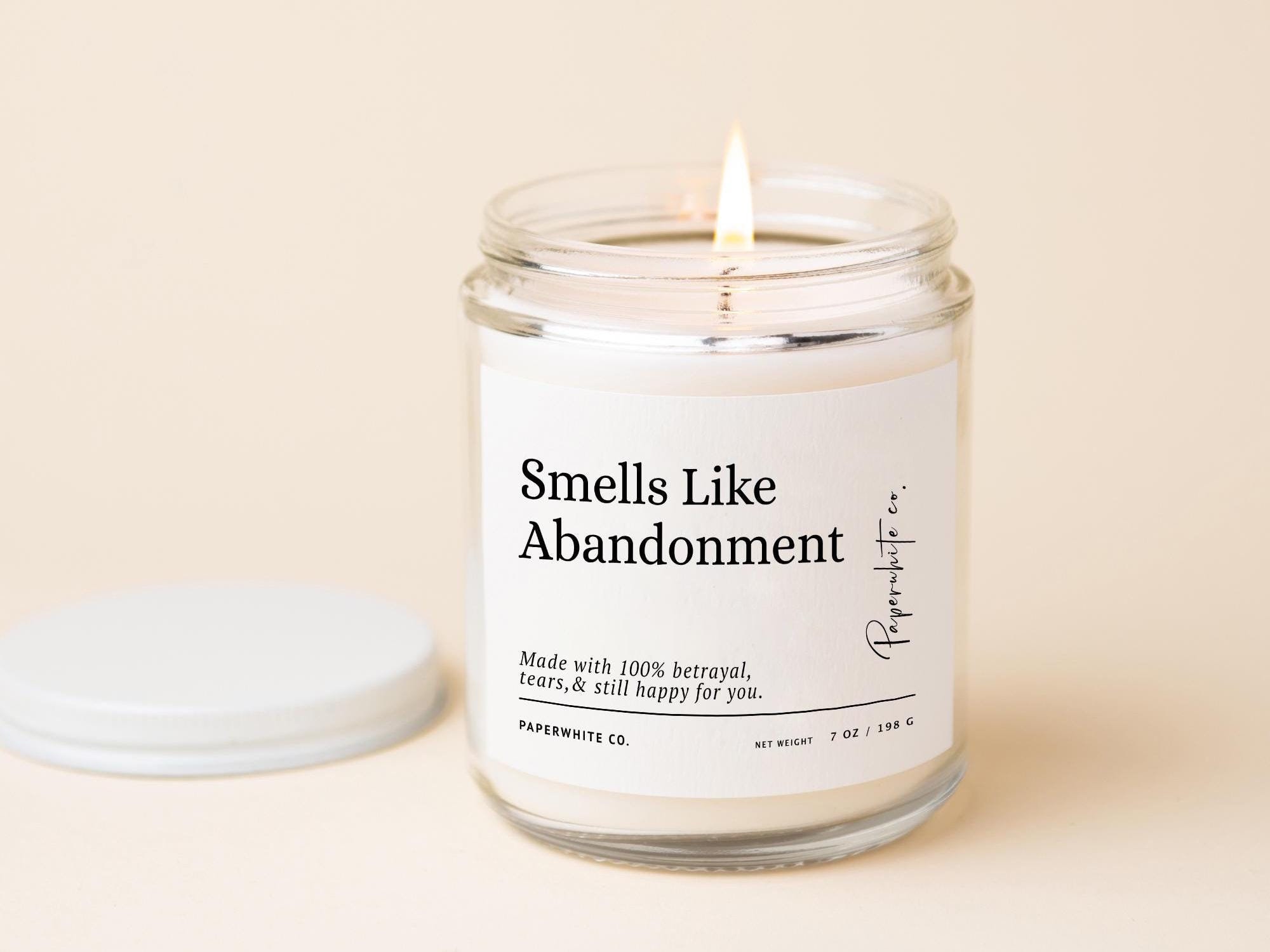 Smells Like Abandonment Candle Going Away Gift Coworker Leaving Gift Farewell Moving Away Goodbye Gift Job Promotion Gift Friend Boss F65M21