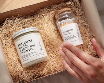Engagement Gift Box - Bride To Be Gift Set - Engagement Baskets - Engagement Gift For Couple Custom Lucky Son Of Bitch Funny Candle W73M1