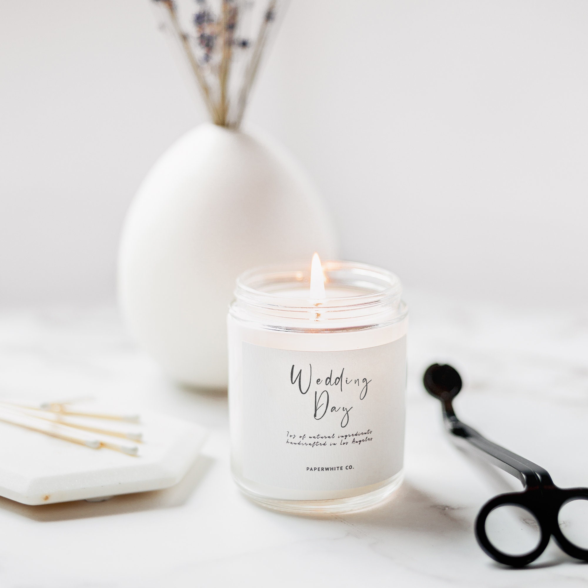 Wedding Day Candle / Bride Candle / Bridal Suite Decor / Bride Etsy