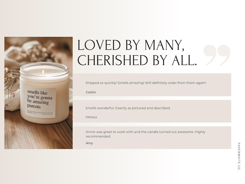 Personalized New Parent Gift, Expecting Mom Funny Candle Gift for New Parents, Custom New Mom Gift