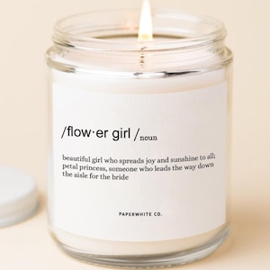Cadeau de proposition de fille d'honneur, douce bougie pour petits anges, souvenir unique de fête de mariage W44