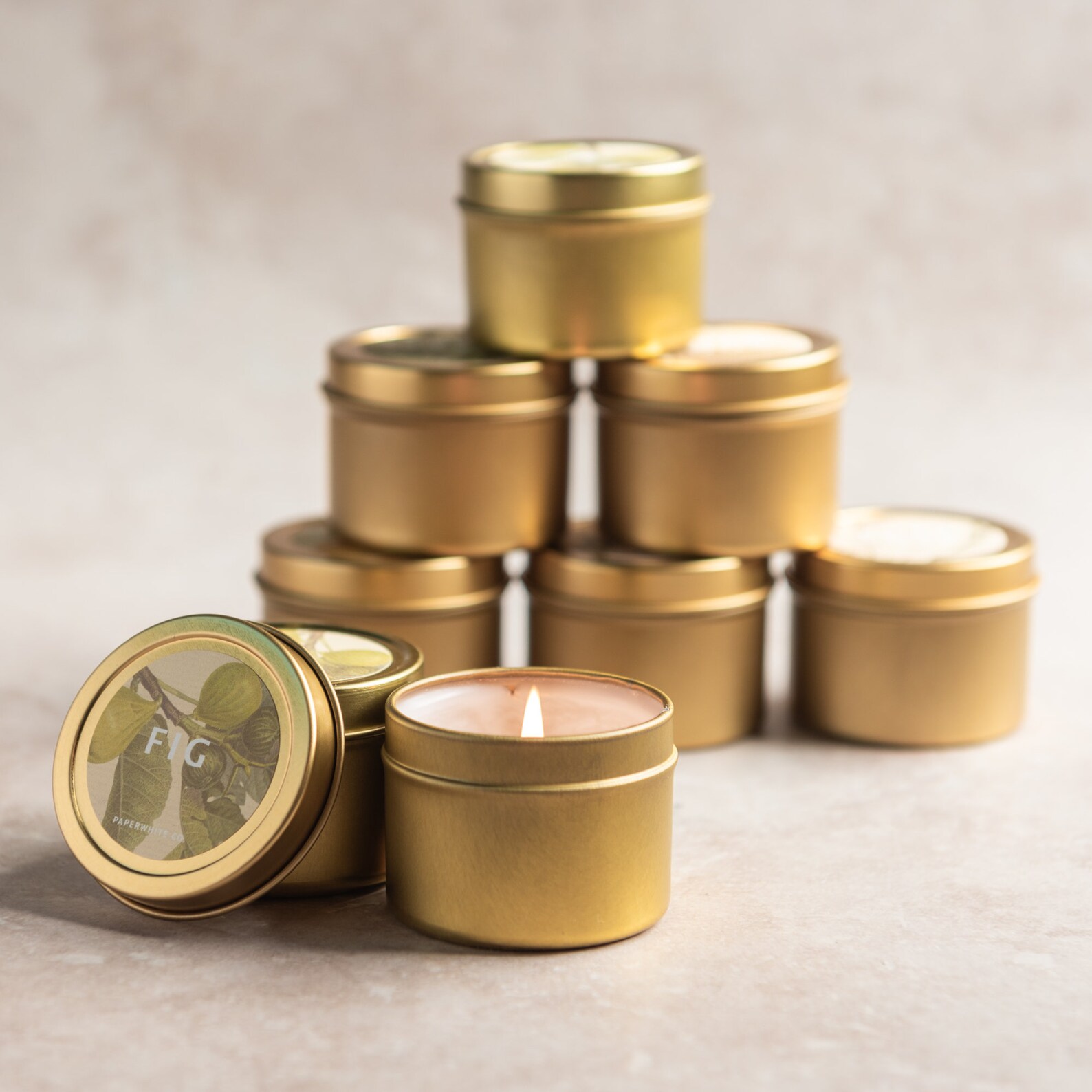 Mini Tin Candle 2 OZ Candle Mini Candle Scented Travel Etsy